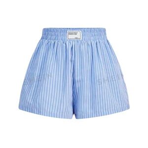Blue and white women’s boxer shorts
